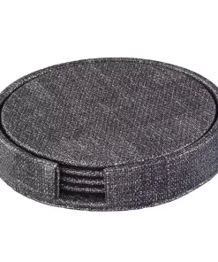 Bodrum WINE & BAR LUSTER COASTER SET WITH HOLDER