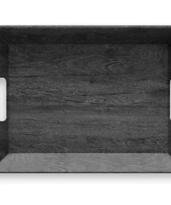 TarHong THE SUMMER SHOP FAUX EBONY WOOD TRAY