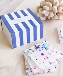 SUMMER HOSTESS GIFTS BEACH COASTER SET GRAY MALIN