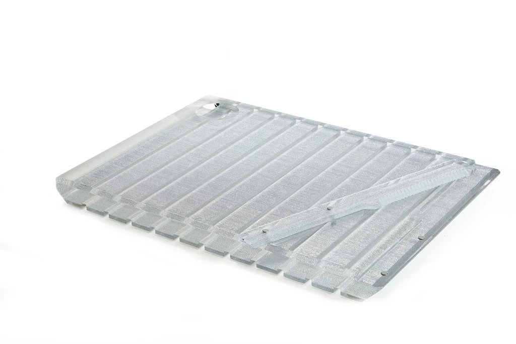 Apeloig Collection STRIPED ACRYLIC CHALLAH BOARD & KNIFE | VARIOUS JUDAICA